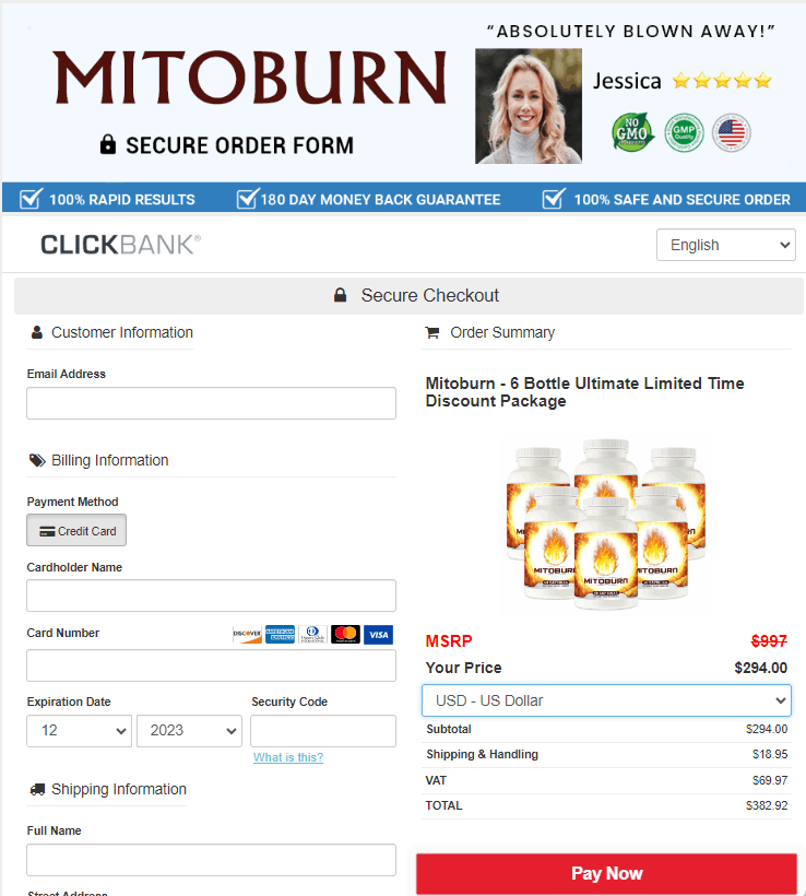 Mitoburn Order Form